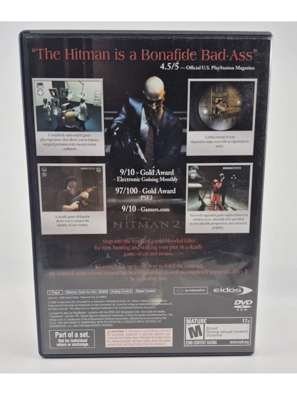 Hitman Trilogy (Sony PlayStation 2, 2007) Complete CIB With Sleeve & Bonus Disc